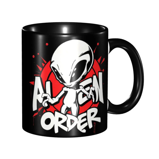 Ignore Alien Orders Street Art Mug Funny Ceramic Coffee Cups