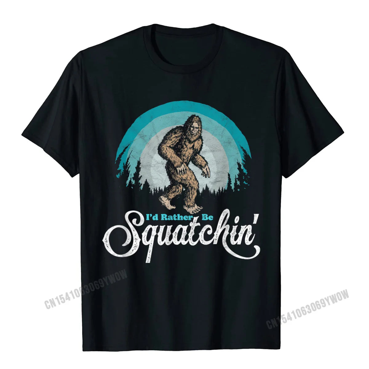 Id Rather Be Squatchin Vintage T Shirt