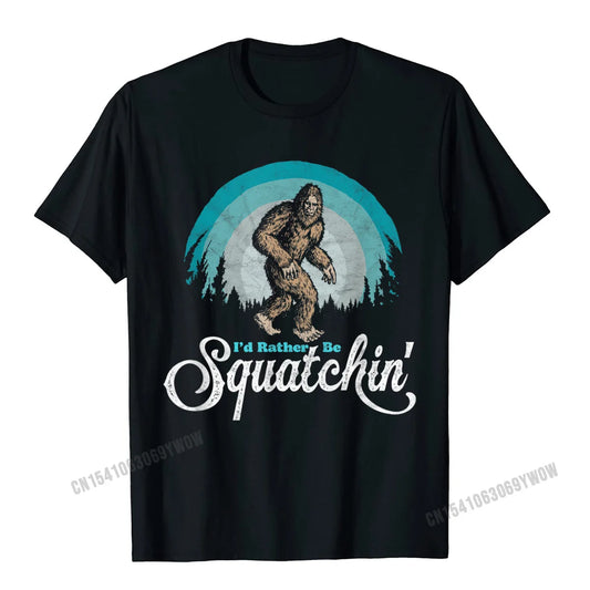 Id Rather Be Squatchin Vintage T Shirt