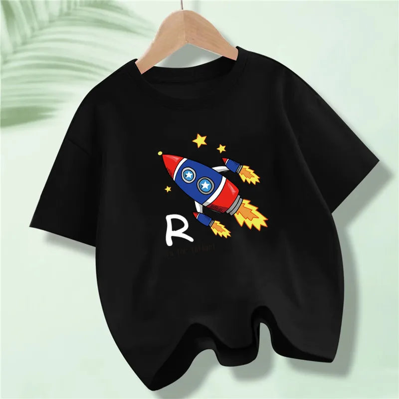 Kids Explore Space Astronaut Prints T-Shirt Boys