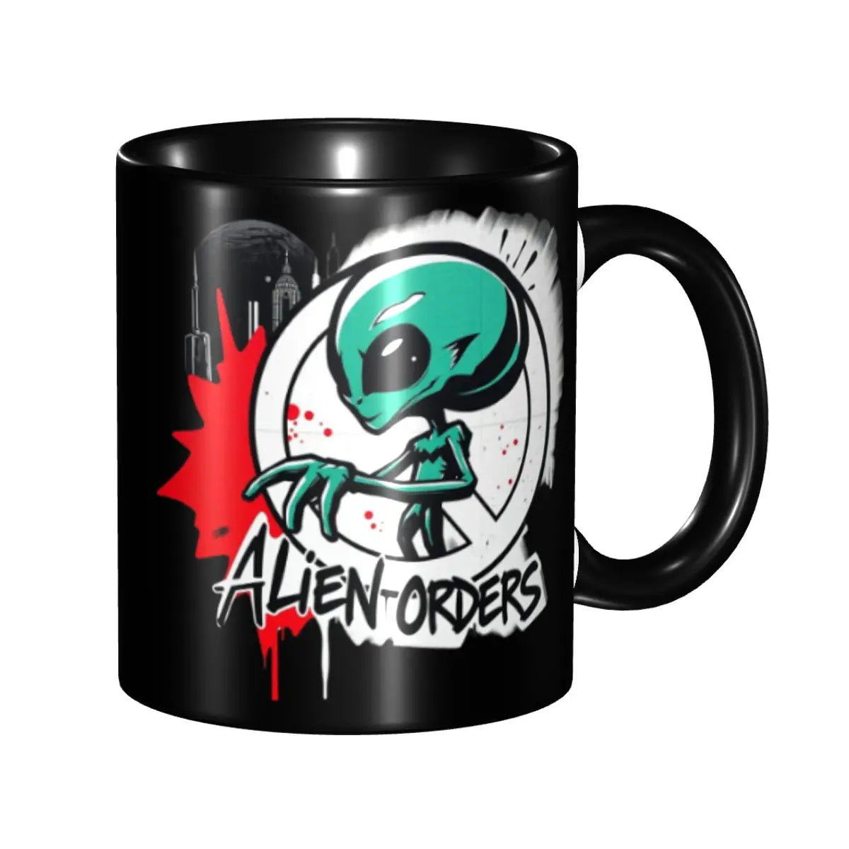 Graffiti Style Ignore Alien Orders Art Mug