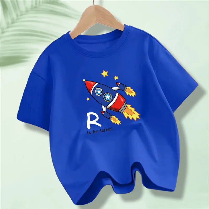 Kids Explore Space Astronaut Prints T-Shirt Boys