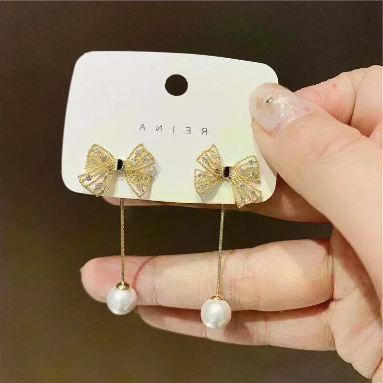 Geometric Rhombus Double Layer Combination Design Earrings For Women