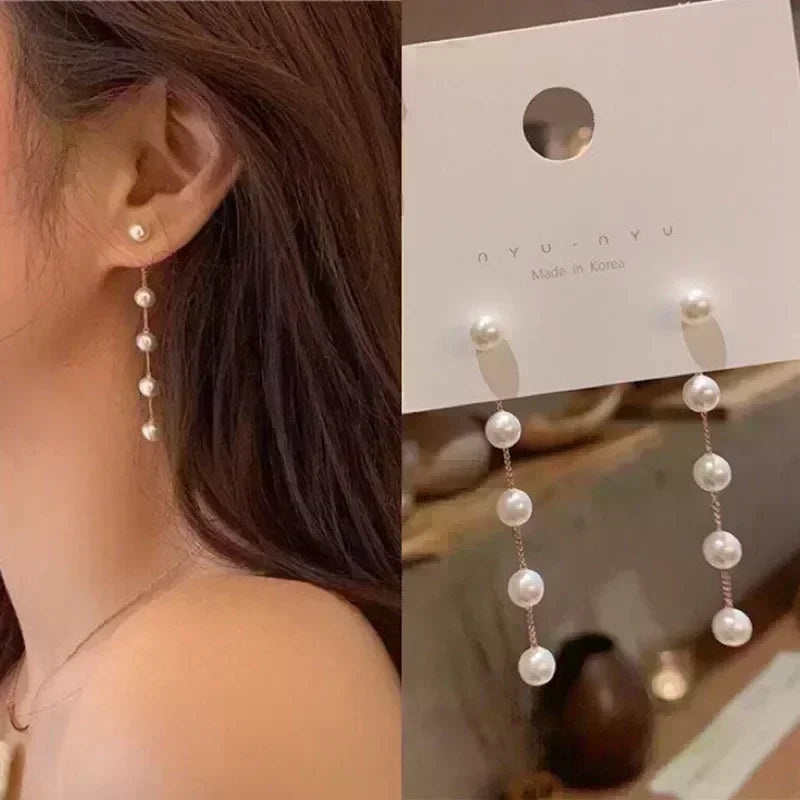 Geometric Rhombus Double Layer Combination Design Earrings For Women