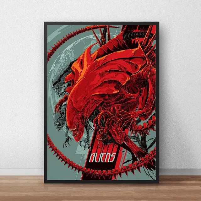 Classic Sci-Fi Alien Movie Poster