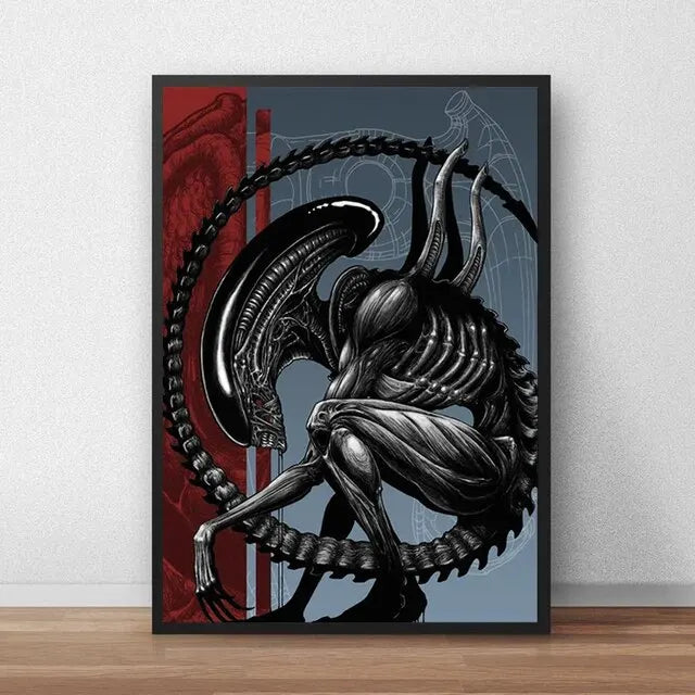 Classic Sci-Fi Alien Movie Poster