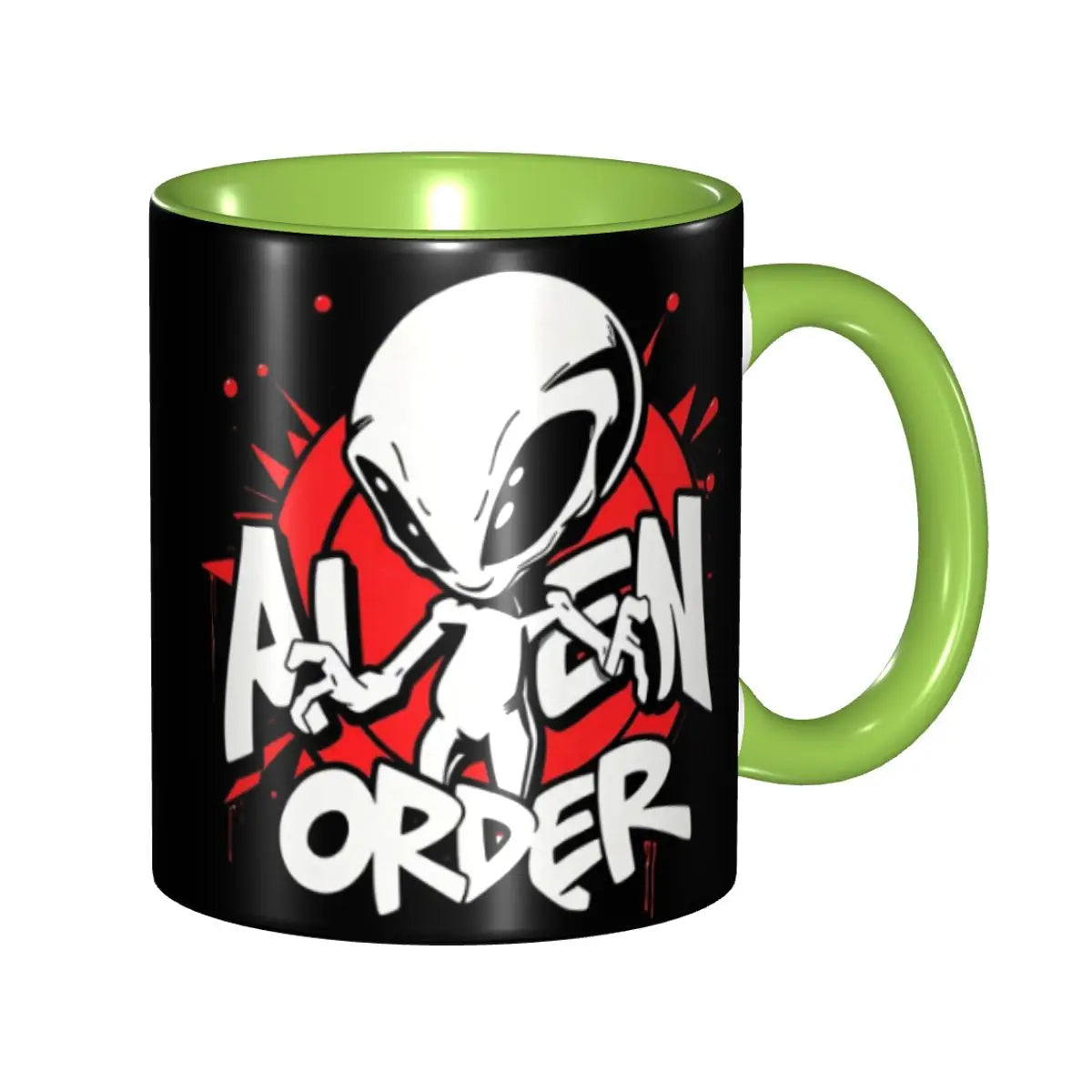 Ignore Alien Orders Street Art Mug Funny Ceramic Coffee Cups