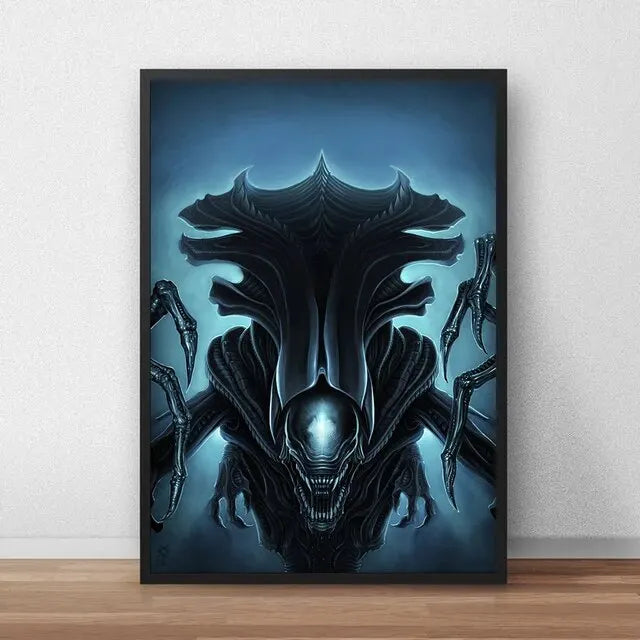 Classic Sci-Fi Alien Movie Poster
