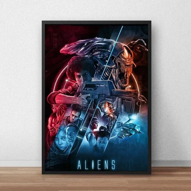 Classic Sci-Fi Alien Movie Poster