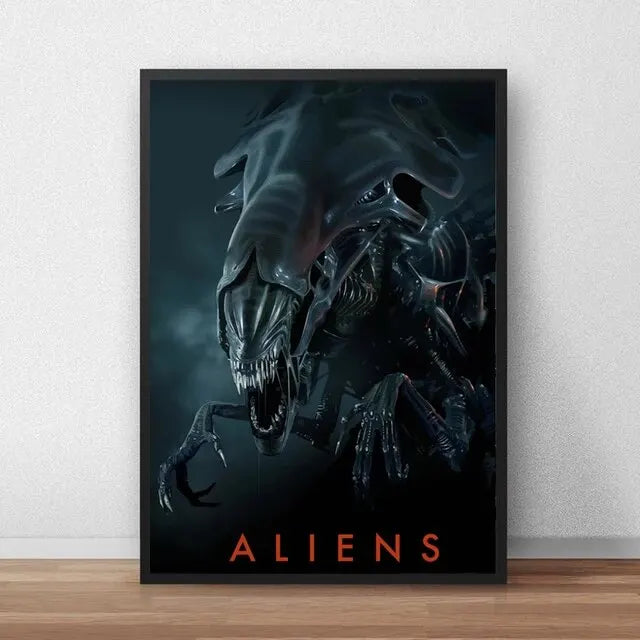 Classic Sci-Fi Alien Movie Poster