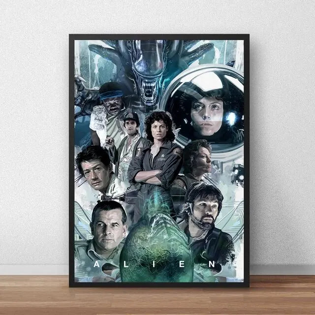 Classic Sci-Fi Alien Movie Poster