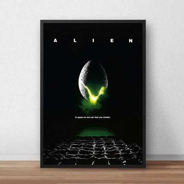 Classic Sci-Fi Alien Movie Poster