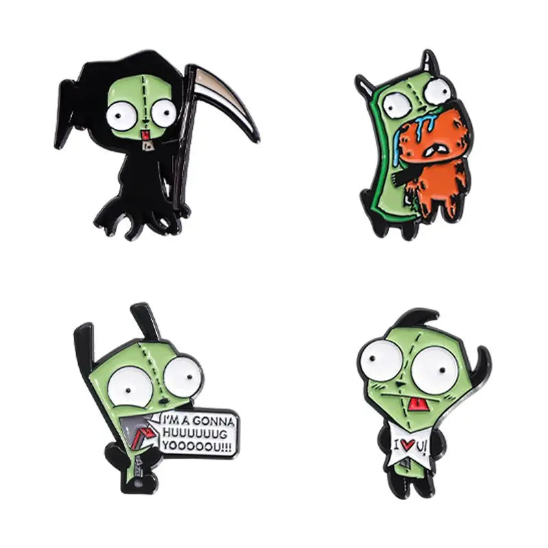 Alien Invader Zim Collection Enamel Pins