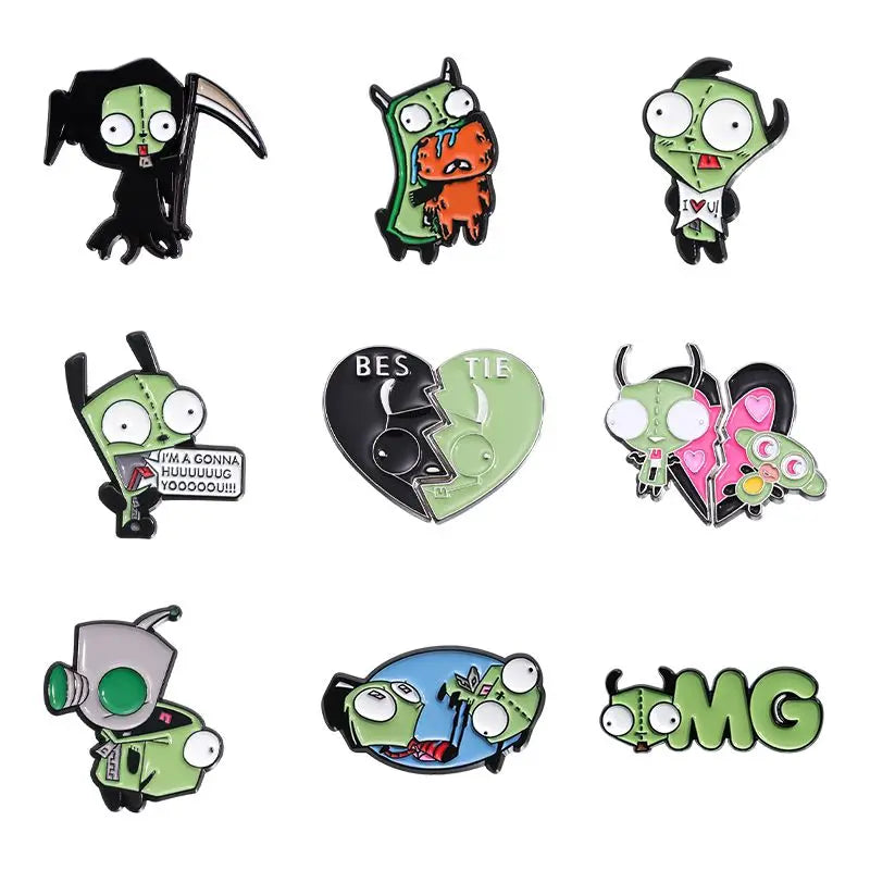 Alien Invader Zim Collection Enamel Pins