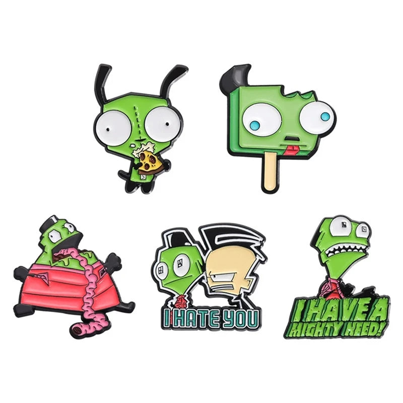 Alien Invader Zim Collection Enamel Pins