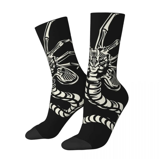 Funny Crazy compression Facehugger Stylized Sock for Men
