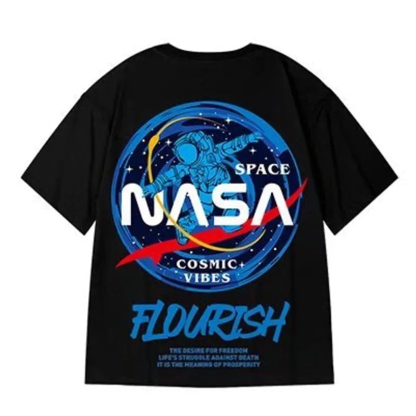 Astronaut NASA pattern Print Short Sleeve