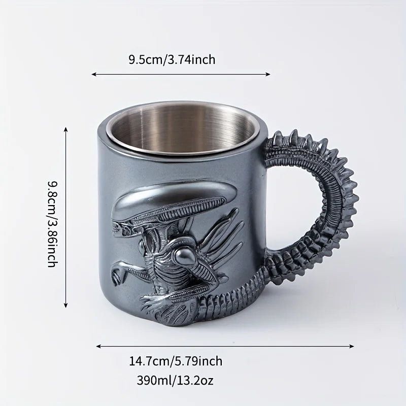 (On Sale)1PC Xenomorph Mug 3D Alien Coffee Cup for Home And Office