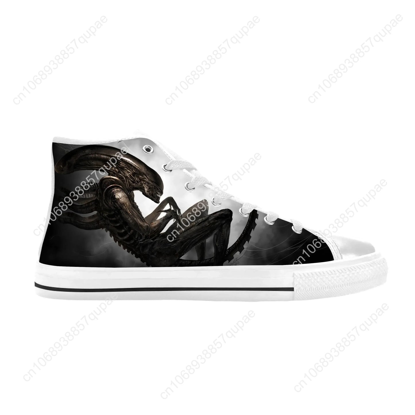Alien Horror Scary Gothic Shoes High Tops