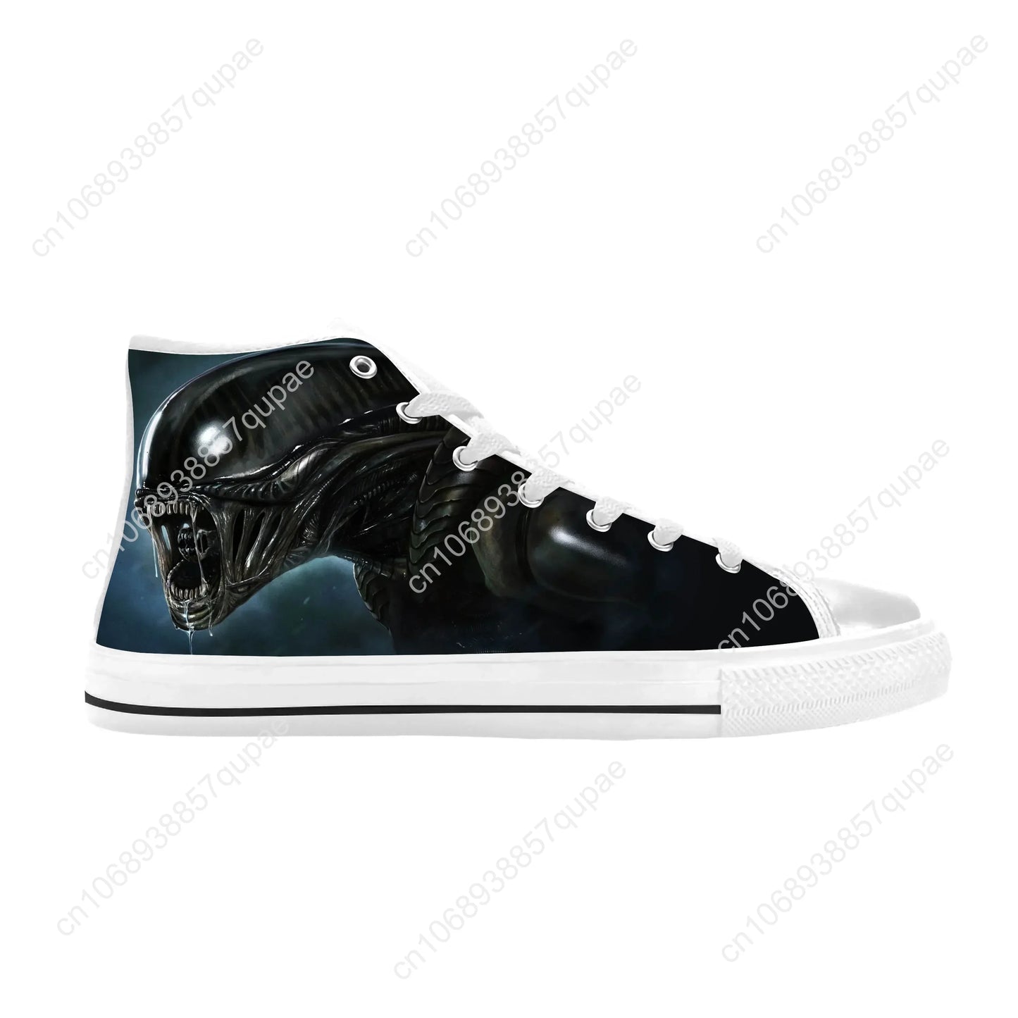 Alien Horror Scary Gothic Shoes High Tops