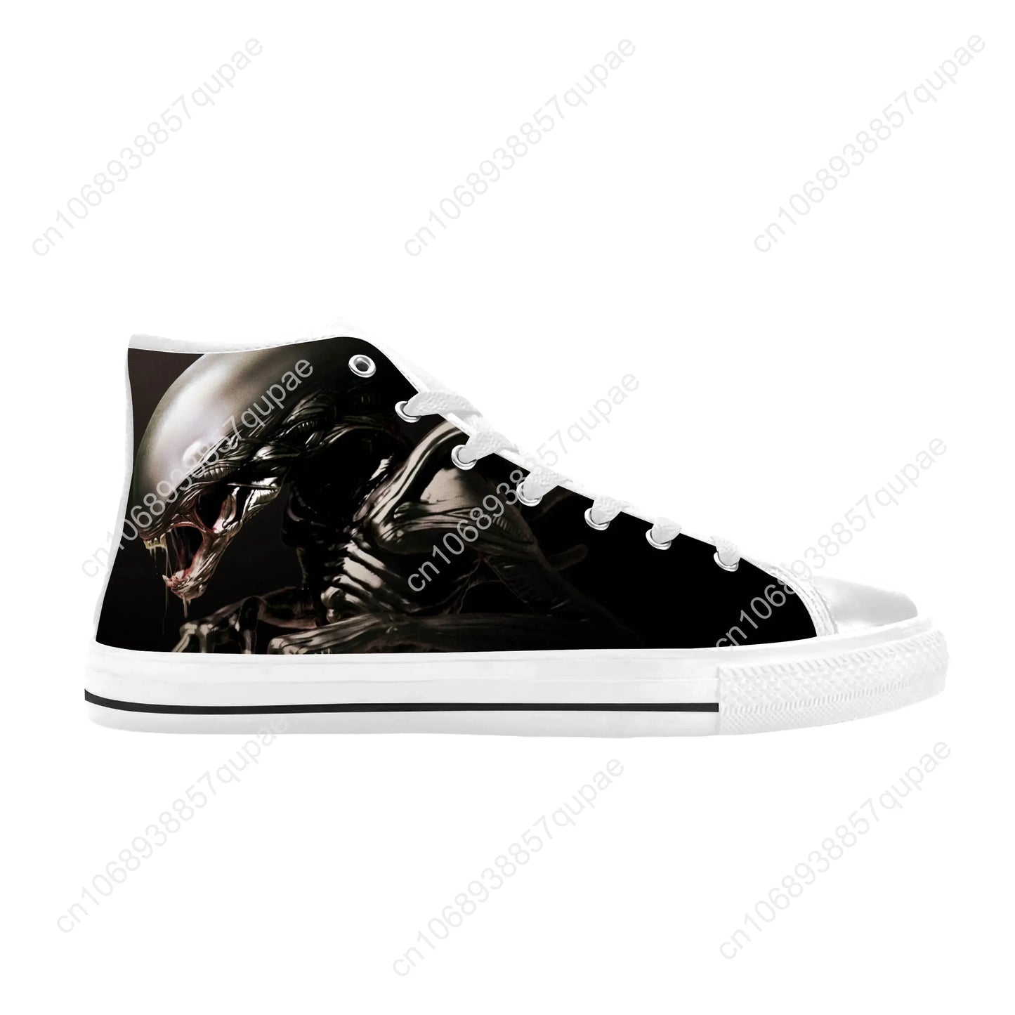 Alien Horror Scary Gothic Shoes High Tops