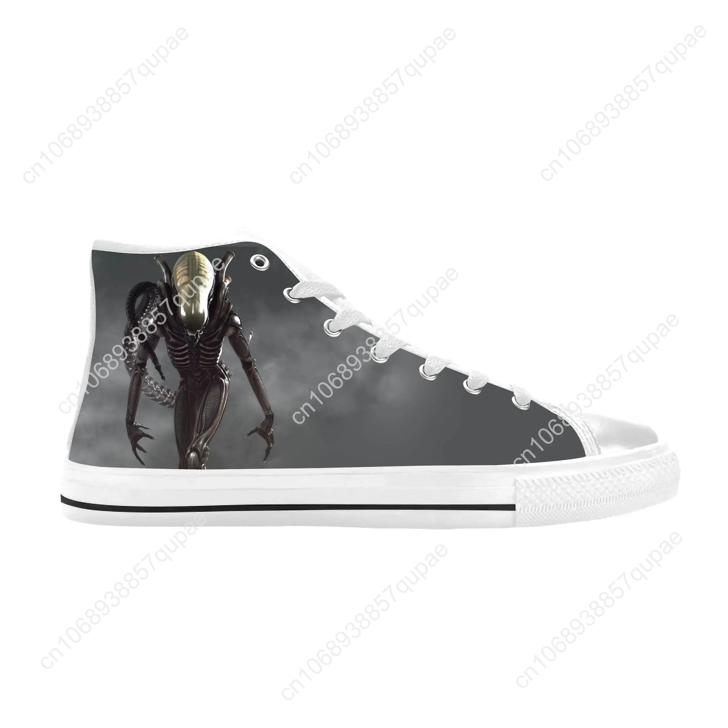 Alien Horror Scary Gothic Shoes High Tops
