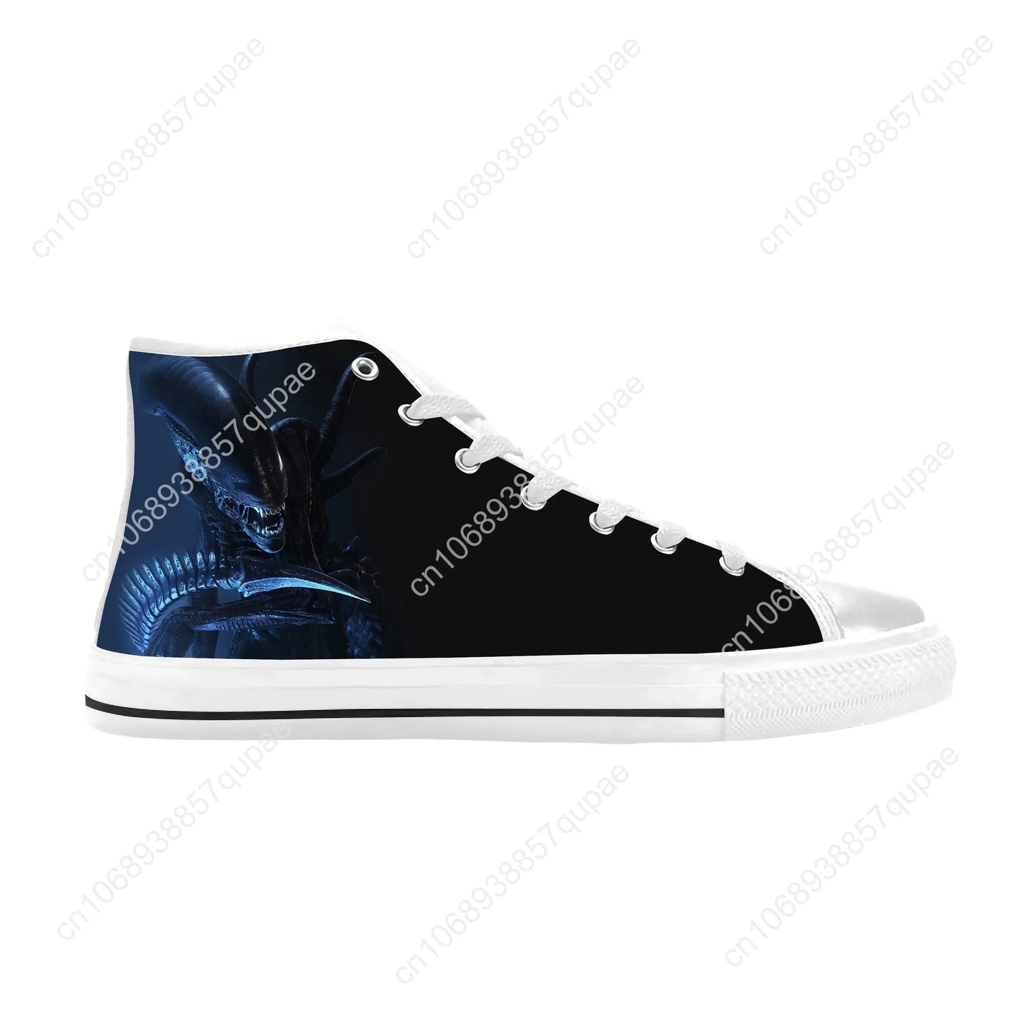 Alien Horror Scary Gothic Shoes High Tops