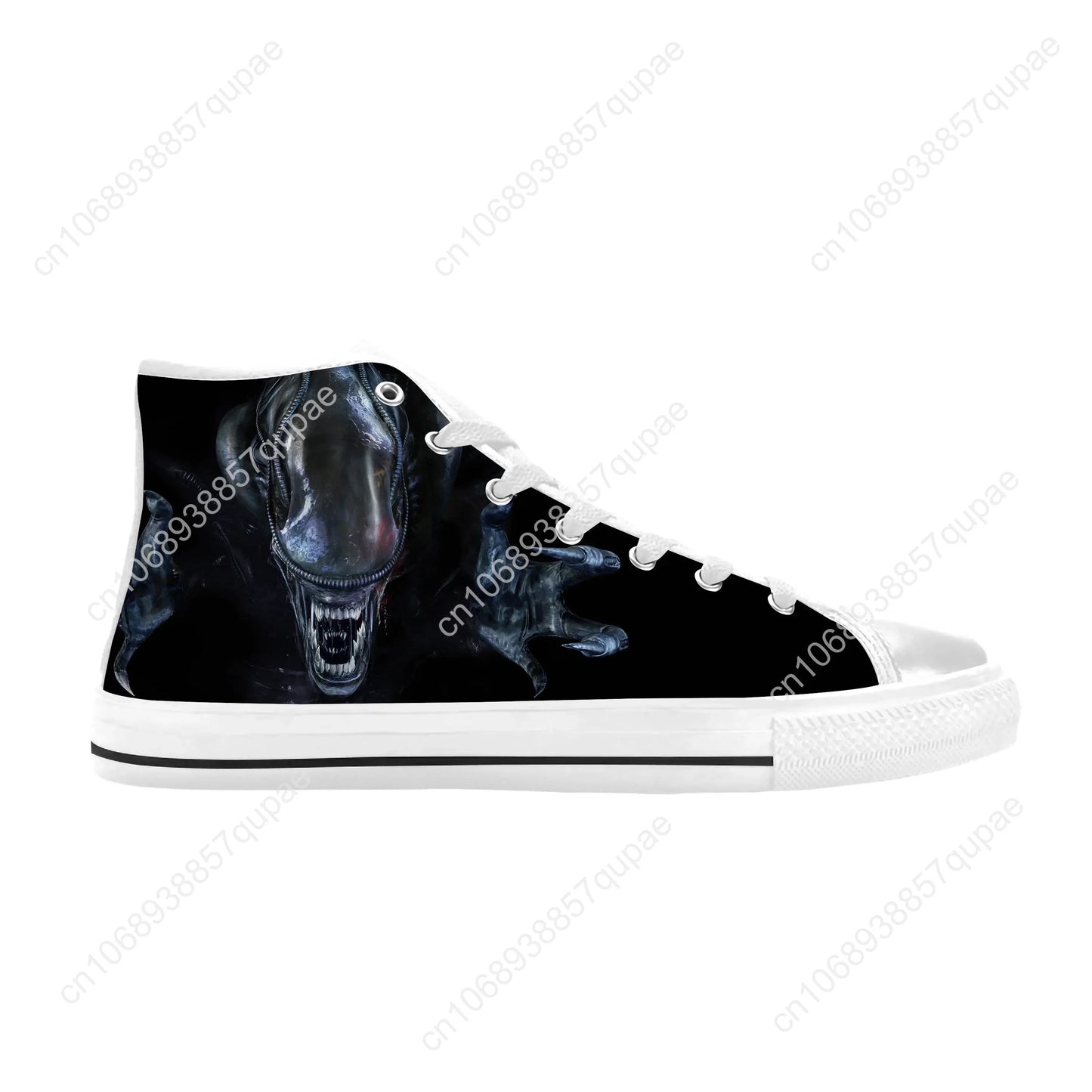 Alien Horror Scary Gothic Shoes High Tops