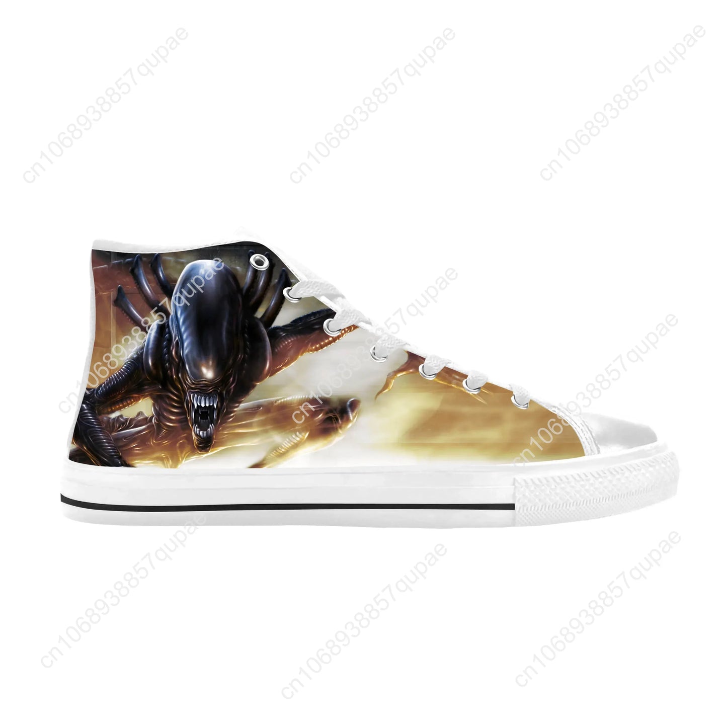 Alien Horror Scary Gothic Shoes High Tops